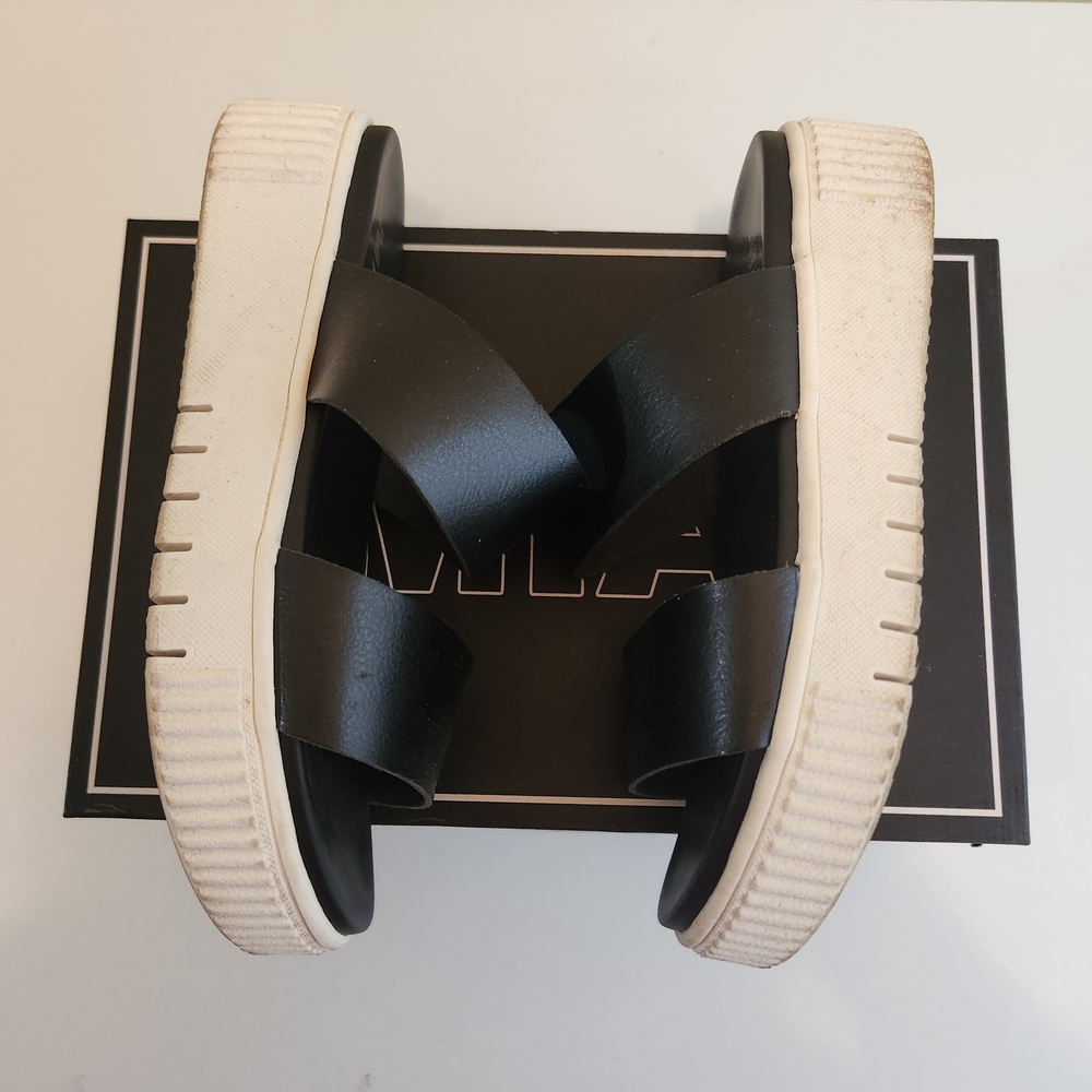 MIA Women's Black Slide Sandals